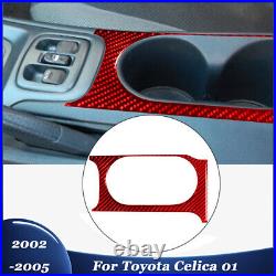 Full Set Carbon Fiber Interior Panel Console Trim Cover For Toyota Celica 2002