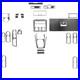Full Set Kit Carbon Fiber Interior Center Control Gear Cover Trim For VW Golf