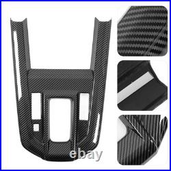 Gear Shift Panel Cover Trim Carbon Fiber Style Car Interior Decoration Sticker