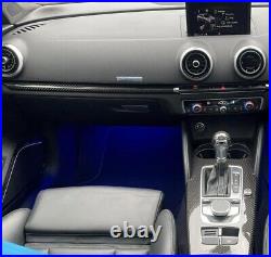 Genuine Carbon Fibre Centre Console Dash Interior Trims Audi A3 S3 RS3 8V RHD Genuine Carbon Fibre Centre Console Dash Interior Trims Audi A3 S3 RS3 8V RHD