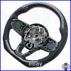 Genuine Carbon Fibre Steering Wheel with Leather &Sports Grip for BMW Mini 2014+