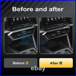 Hard Carbon Fiber Car Center Air Outlet Frame Cover Trim for Seat Leon 2021-2026