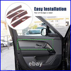 Honeycomb Carbon Fiber Interior Door Panel Cover For Range Rover Sport 2023-2024