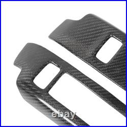 Hot 4PCS Carbon Fiber Interior Door Window Switch Panel Cover Luxurious Window Hot 4PCS Carbon Fiber Interior Door Window Switch Panel Cover Luxurious Window