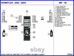 INF-1D Carbon Fiber Dash Trim Kit for Infiniti G35 coupe 2003-2004 interior