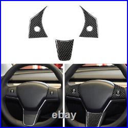 Interior Carbon Fiber Full Complete Kit Set Panel Trim Cover for Tesla Model Y 3