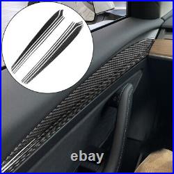 Interior Carbon Fiber Full Complete Kit Set Panel Trim Cover for Tesla Model Y 3