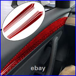 Interior Carbon Fiber Full Complete Kit Set Panel Trim Cover for Tesla Model Y 3