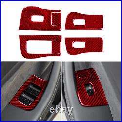 Interior Carbon Fiber Full Complete Kit Set Panel Trim Cover for Tesla Model Y 3