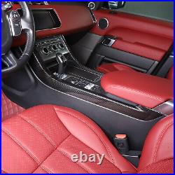 Interior Center Console Side Trim Carbon Fiber ABS For Range Rover Sport 14-17
