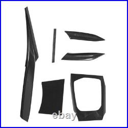 Interior Decoration Trim Kit Dry Carbon Fiber Dashboard Gear Shift Inner Door