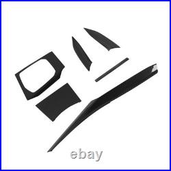 Interior Decoration Trim Kit Dry Carbon Fiber Dashboard Gear Shift Inner Door