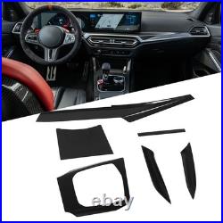 Interior Decoration Trim Kit Dry Carbon Fiber Dashboard Gear Shift Inner Door