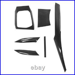 Interior Decoration Trim Kit Dry Carbon Fiber Dashboard Gear Shift Inner Door