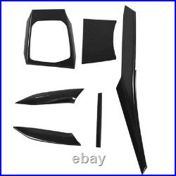 Interior Decoration Trim Kit Dry Carbon Fiber Dashboard Gear Shift Inner Door