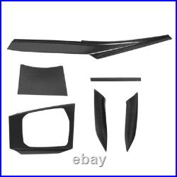 Interior Decoration Trim Kit Dry Carbon Fiber Dashboard Gear Shift Inner Door