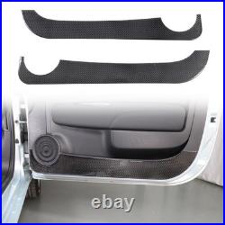 Interior Door Anti-Kick Pad Carbon Fiber Sticker For Fiat 500 Abarth 595 2016+