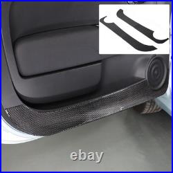 Interior Door Anti-Kick Pad Carbon Fiber Sticker For Fiat 500 Abarth 595 2016+