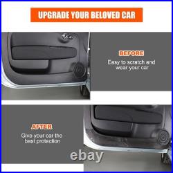 Interior Door Anti-Kick Pad Carbon Fiber Sticker For Fiat 500 Abarth 595 2016+