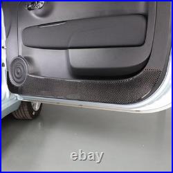 Interior Door Anti-Kick Pad Carbon Fiber Sticker For Fiat 500 Abarth 595 2016+