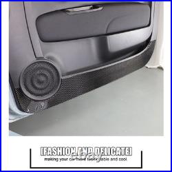Interior Door Anti-Kick Pad Carbon Fiber Sticker For Fiat 500 Abarth 595 2016+