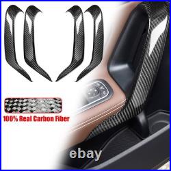 Interior Door Handle Panel Trim For Benz A-Class A45 AMG 19-23 Real Carbon Fiber
