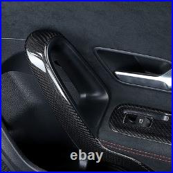 Interior Door Handle Panel Trim For Benz A-Class A45 AMG 19-23 Real Carbon Fiber