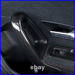 Interior Door Handle Panel Trim For Benz A-Class A45 AMG 19-23 Real Carbon Fiber