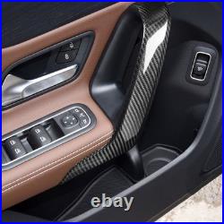 Interior Door Handle Panel Trim For Benz A-Class A45 AMG 19-23 Real Carbon Fiber