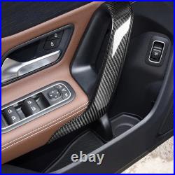 Interior Door Handle Panel Trim For Benz A-Class A45 AMG 19-23 Real Carbon Fiber