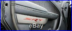 Interior Door Trim Badges with Red Carbon Fiber for 2011-2018 Dodge Charger SRT