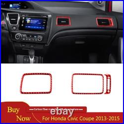 Interior Full Cover Decorative Kit Trim For Honda Civic Coupe 13-15 Carbon Fiber Interior Full Cover Decorative Kit Trim For Honda Civic Coupe 13-15 Carbon Fiber