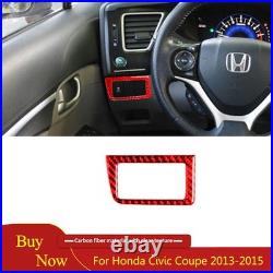 Interior Full Cover Decorative Kit Trim For Honda Civic Coupe 13-15 Carbon Fiber Interior Full Cover Decorative Kit Trim For Honda Civic Coupe 13-15 Carbon Fiber