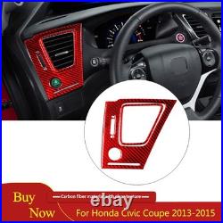 Interior Full Cover Decorative Kit Trim For Honda Civic Coupe 13-15 Carbon Fiber Interior Full Cover Decorative Kit Trim For Honda Civic Coupe 13-15 Carbon Fiber