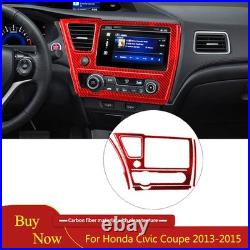 Interior Full Cover Decorative Kit Trim For Honda Civic Coupe 13-15 Carbon Fiber Interior Full Cover Decorative Kit Trim For Honda Civic Coupe 13-15 Carbon Fiber