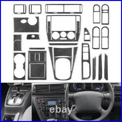 Interior Full Cover Kits Carbon Fiber Black Fit Volkswagen Passat B5 2001-05 RHD
