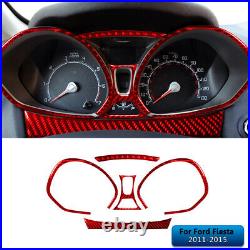 Interior Full Kit Set Control Trim Cover For Ford Fiesta 2011-2015 Carbon Fiber Interior Full Kit Set Control Trim Cover For Ford Fiesta 2011-2015 Carbon Fiber