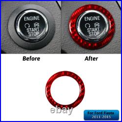 Interior Full Kit Set Control Trim Cover For Ford Fiesta 2011-2015 Carbon Fiber Interior Full Kit Set Control Trim Cover For Ford Fiesta 2011-2015 Carbon Fiber