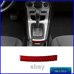 Interior Full Kit Set Control Trim Cover For Ford Fiesta 2011-2015 Carbon Fiber