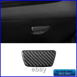 Interior Full Kit Set Control Trim Cover For Ford Fiesta 2011-2015 Carbon Fiber