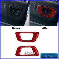 Interior Full Kit Set Control Trim Cover For Ford Fiesta 2011-2015 Carbon Fiber Interior Full Kit Set Control Trim Cover For Ford Fiesta 2011-2015 Carbon Fiber