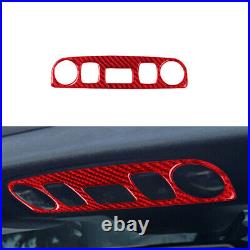 Interior Full Set Cover Trim Kit Red Carbon Fiber For Audi TT 8N 2001-2006