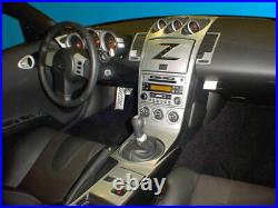 Interior Silver Aluminum Dash Trim Kit For Nissan 350z 350 Z Z33 2006 2007 2008