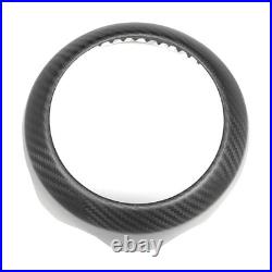 Interior Steering Wheel Cover Trim Fit For Mini F54 F55 F56 F57 F60 Carbon Fiber