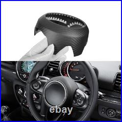 Interior Steering Wheel Cover Trim Fit For Mini F54 F55 F56 F57 F60 Carbon Fiber