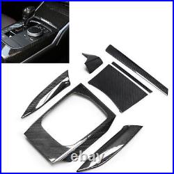 Interior Trim Gear Shift Panel Cover For BMW 3 Series G20 G21 2020 Carbon Fiber