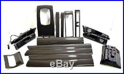 LHD EU AUDI RS6 4B C5 Carbon fiber Decor Interior Trim Moulding Set Black Handle