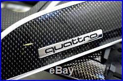LHD EU AUDI RS6 S6 A6 4F C6 Carbon Fiber Decor Interior Trim Moulding Set Memory
