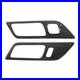 ­LHD Pair Car Interior Door Handle Frame Cover Dry Carbon Fiber For Mustang 201