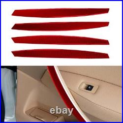 LHD Red Carbon Fiber Interior Full Set Trim Sticker For BMW X3 E83 2004-2009